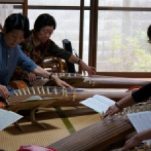 Rocking out to some koto music.